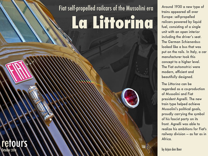 Fiat Littorina Railcars Of The Mussolini Era Retours