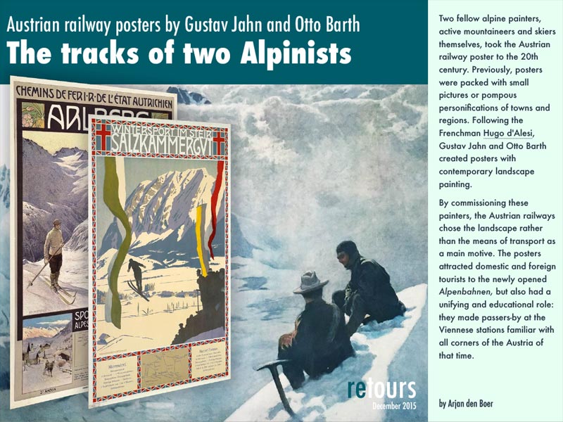 Austrian railway posters by Gustav Jahn and Otto Barth| retours