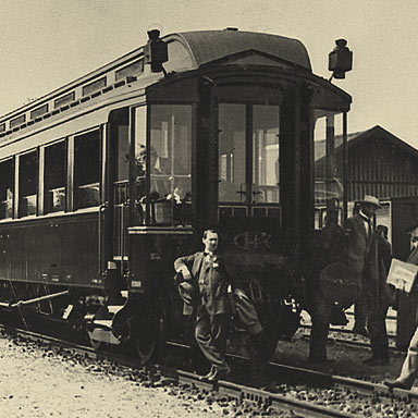 Observatierijtuig tijdens inauguratie, 1912 | Canadian Pacific Archives