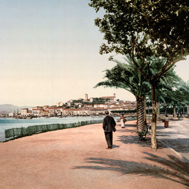 Fotochroom Boulevard de la Croisette, Cannes, ca. 1900 | Detroit Publishing Co. (Library of Congress)