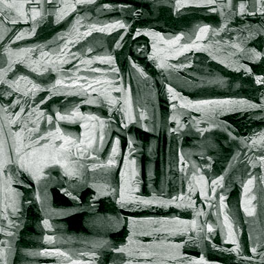Simplon-beeldengroep door Butti, 1906 | Foto Eliografica (collectie Arjan den Boer)