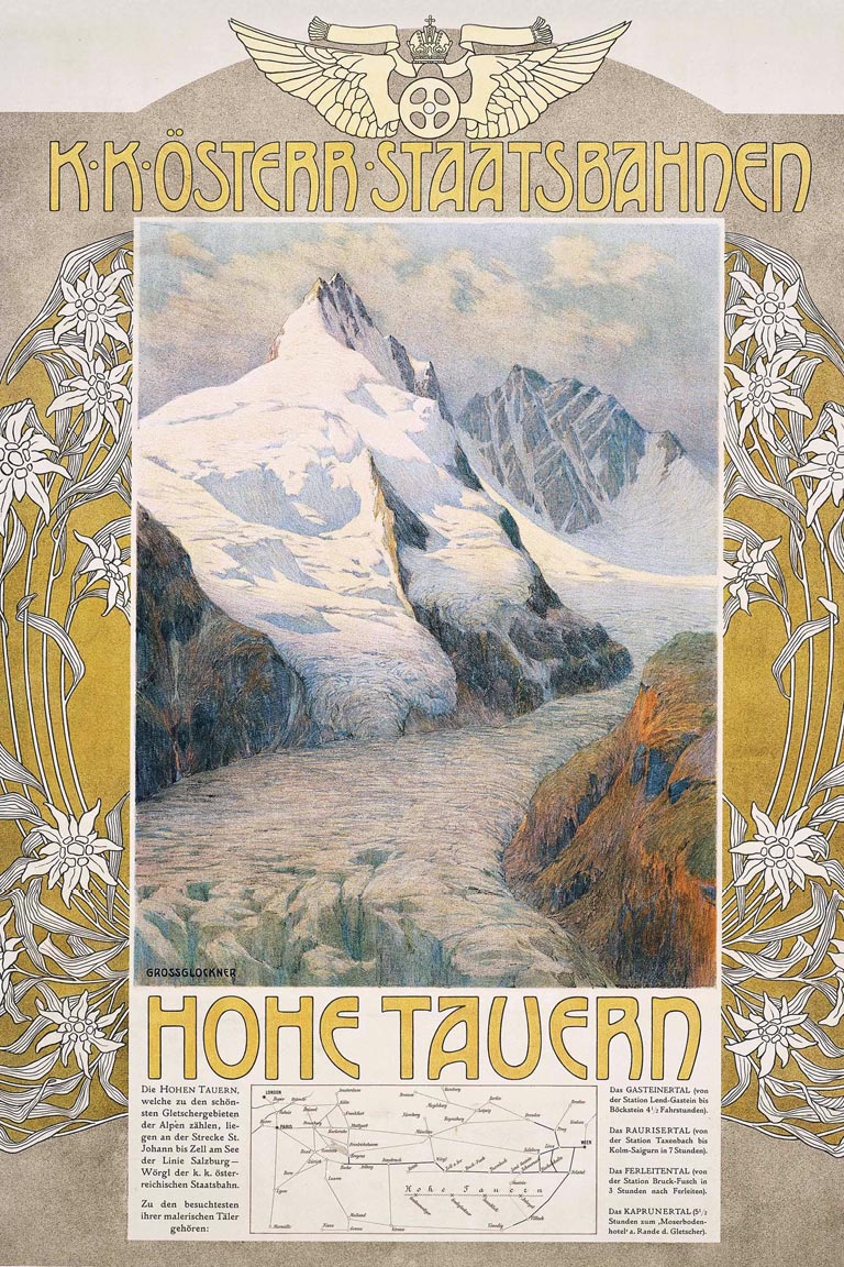Affiche Hohe Tauern, 1907 | Gustav Jahn (Christie's/Wikimedia Commons)