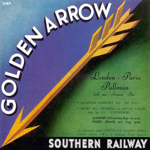 Advertentie Golden Arrow, 1946 | Ontwerper: Charles Shepherd