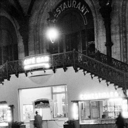 Gare de Lyon met restaurant | Foto: Jack Birns, 1950