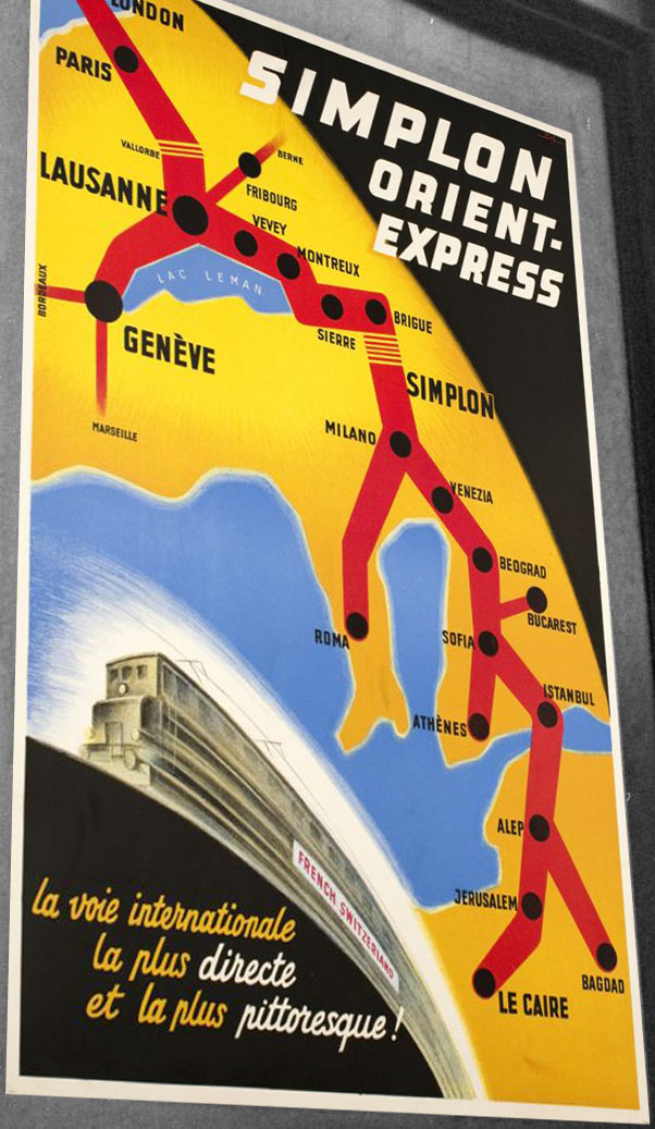 Affiche Simplon Orient-Express | Walter Spinner, 1947