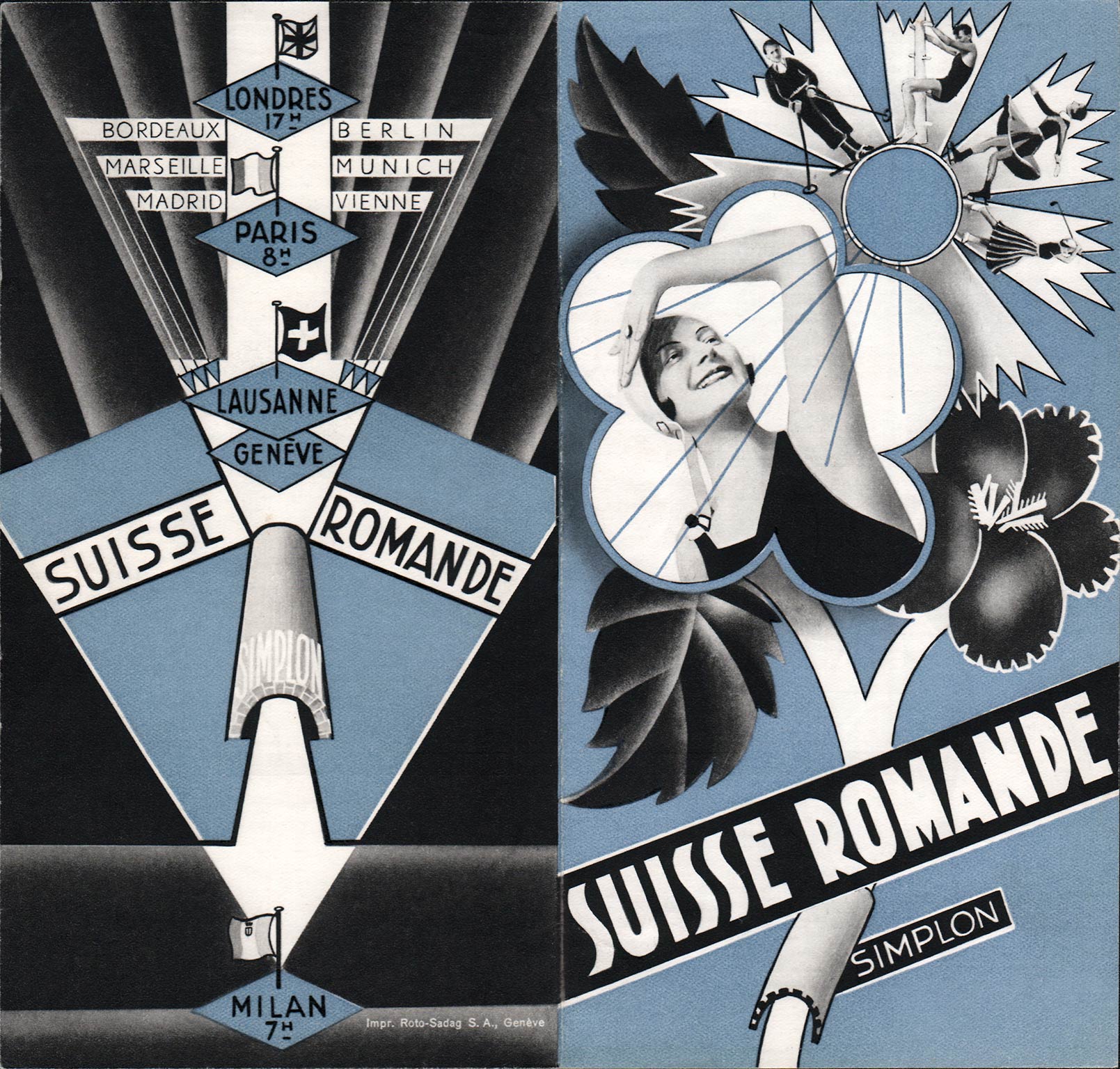 Folder Suisse Romande -Simplon, 1935 | Collectie Arjan den Boer