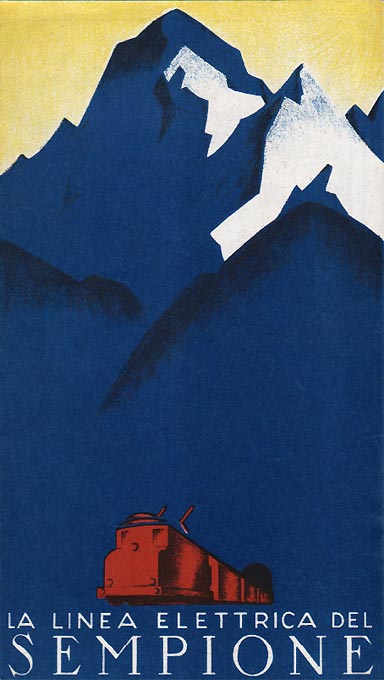 Folder La linea elettrica del Sempione, ca. 1927 | Collectie Arjan den Boer