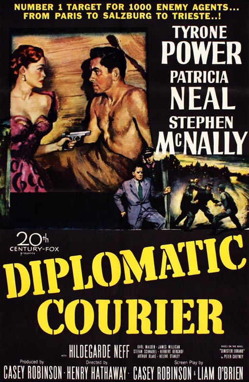 Filmposter Diplomatic Courier | Henry Hathaway, 1952