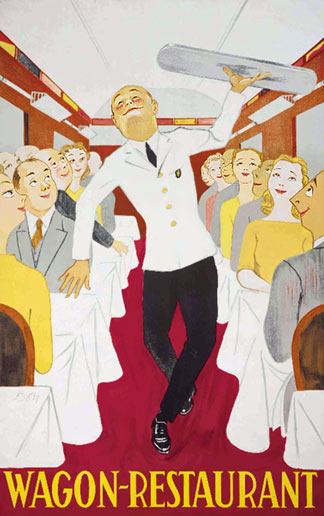 Affiche Wagon-Restaurant, 1953 | Ontwerp: Jean Don