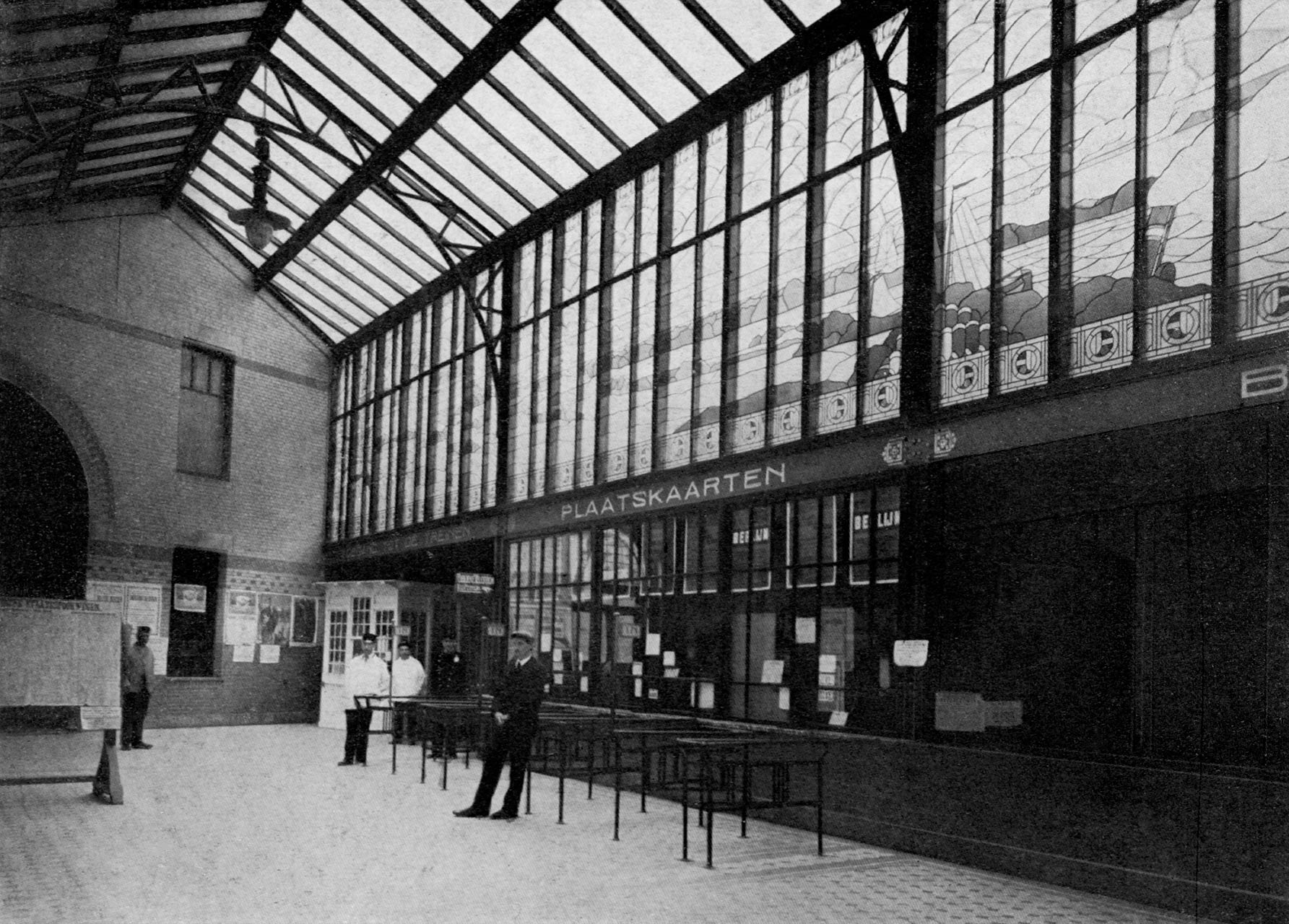 Stationshal Rotterdam Hofplein | Uit: J.P. Stok Wzn. - Architect te Rotterdam, 1917