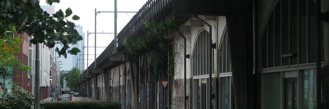 Hofpleinviaduct bij de Gordelweg | Foto: Arjan den Boer, 2013