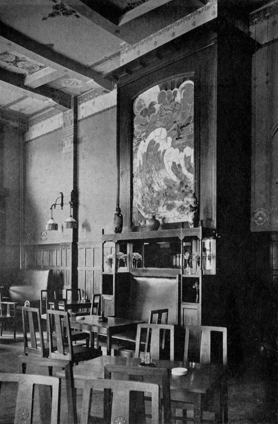 Schouw met keramiektableau | Uit: J.P. Stok Wzn. - Architect te Rotterdam, 1917