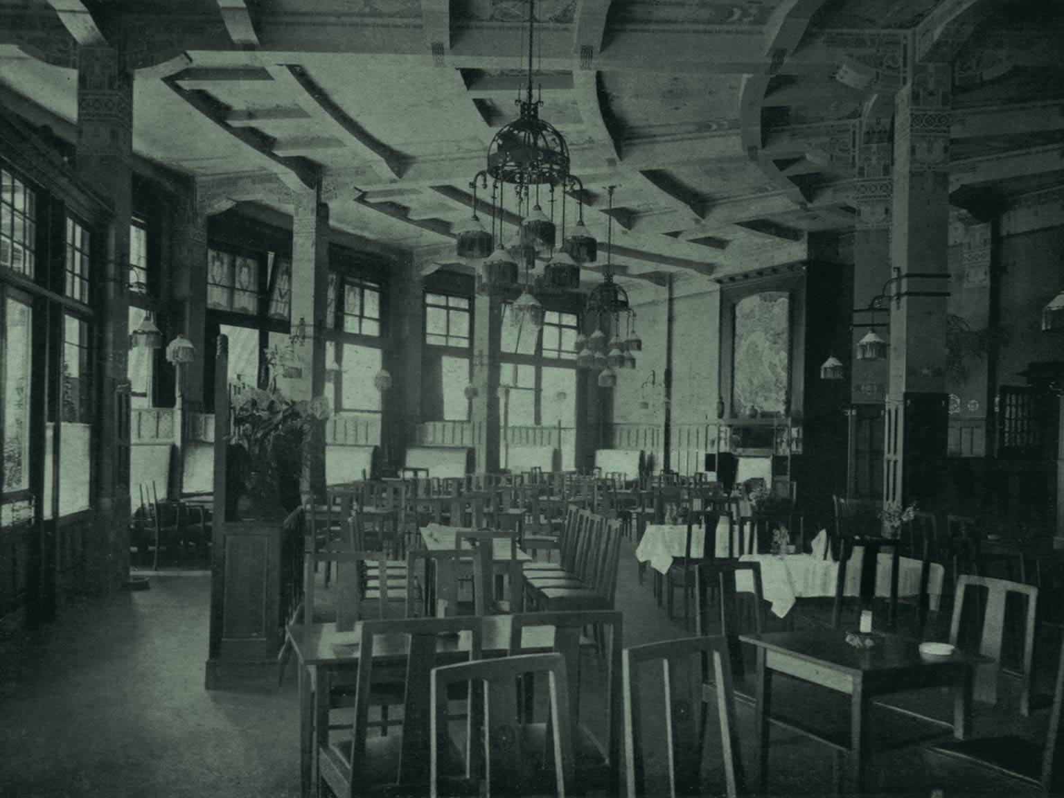 Café-zaal Loos | Uit: J.P. Stok Wzn. - Architect te Rotterdam, 1917