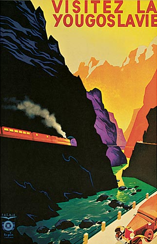 Affiche Visitez la Yougoslavie | Ontwerp: Janez Trpin, 1935