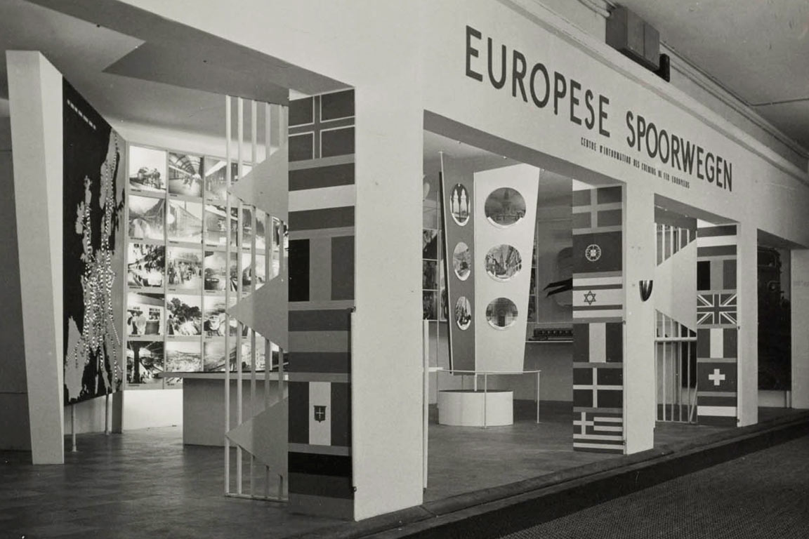 Europese Spoorwegen in de Utrechtse Jaarbeurs, 1952 | Collectie Spoorwegmuseum Utrecht