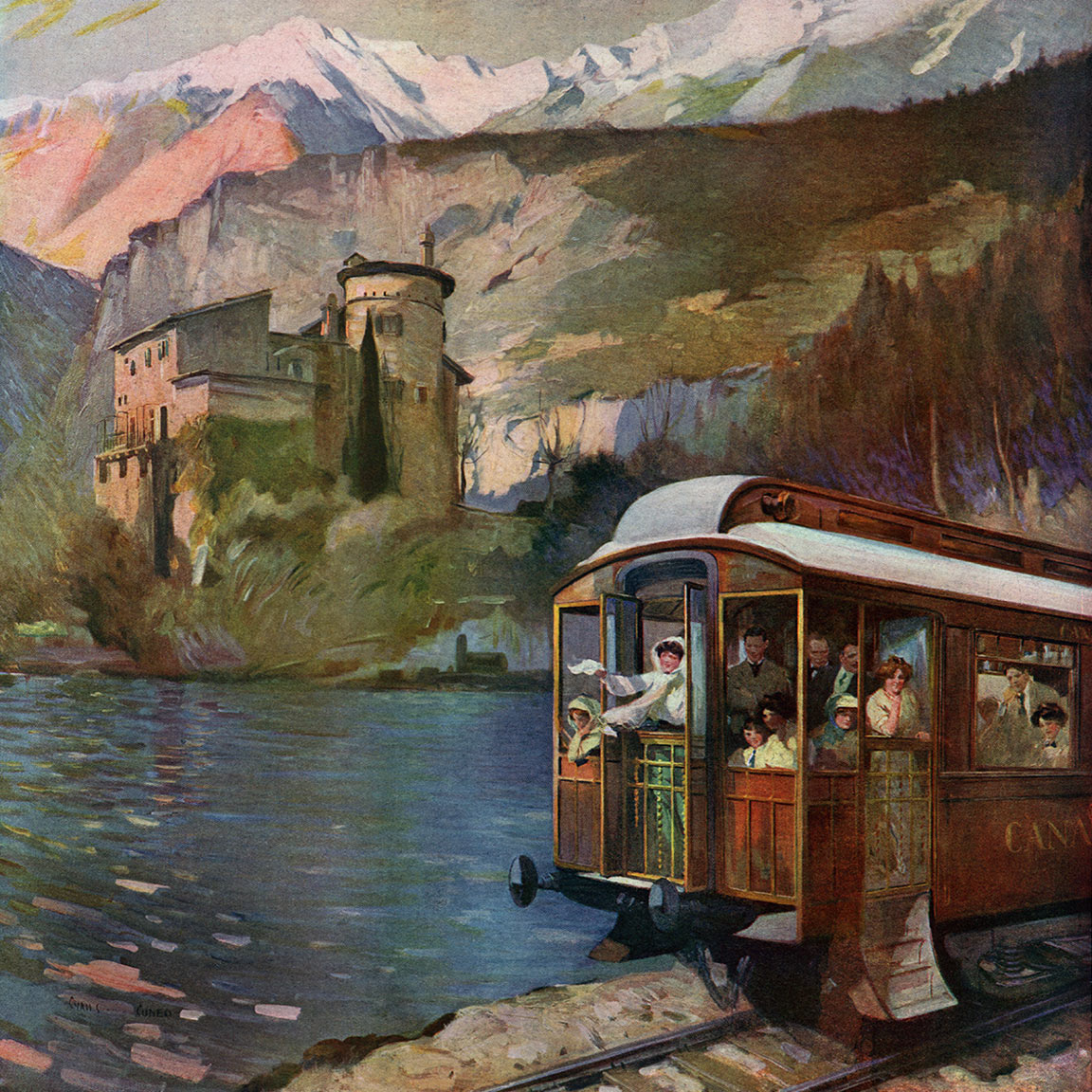 Summer in Tyrol, Cyrus Cuneo | The Illustrated London News, 08-06-1912 (collectie Arjan den Boer)