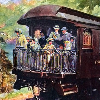 Illustratie Soo-Spokane Train Deluxe, 1907 | Cyrus Cuneo/Canadian Pacific