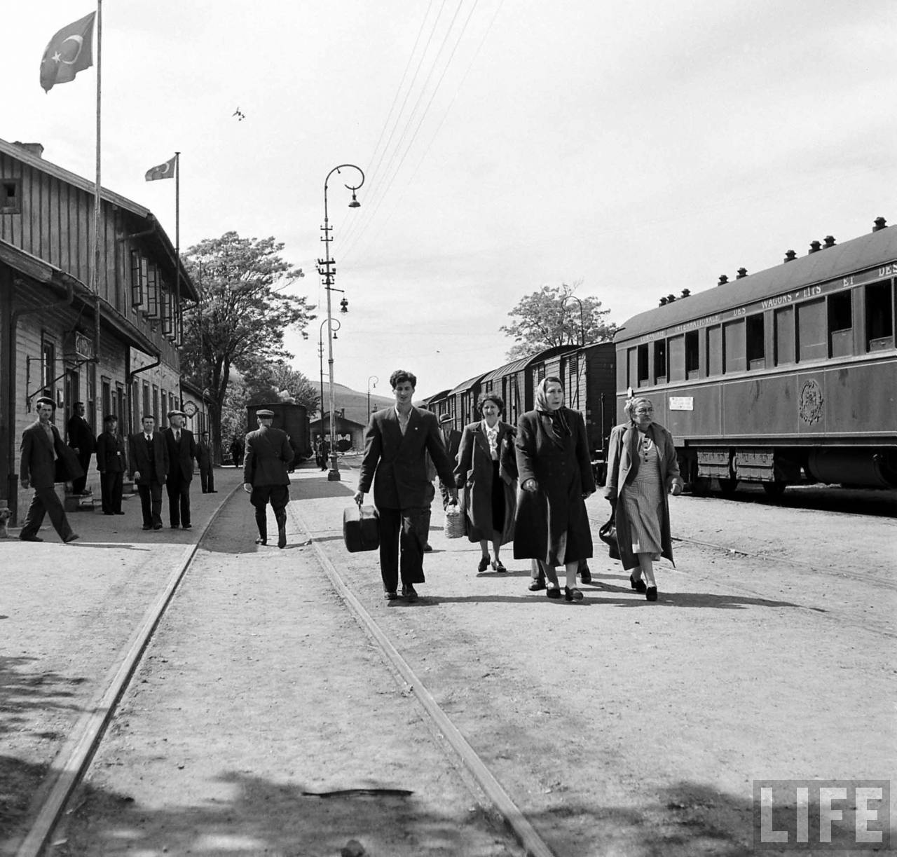 Simplon Orient Express at Uzunköprü | Photo: Jack Birns, 1950