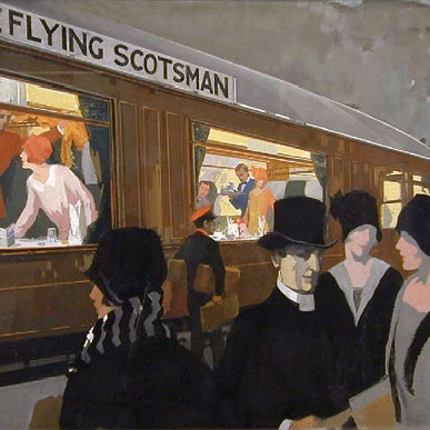 Ontwerp voor affiche de Flying Scotsman | Frank H. Mason, ca. 1927