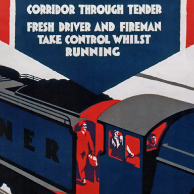 Affiche 'corridor through tender' | Ontwerp: Frank Newbould, ca. 1935