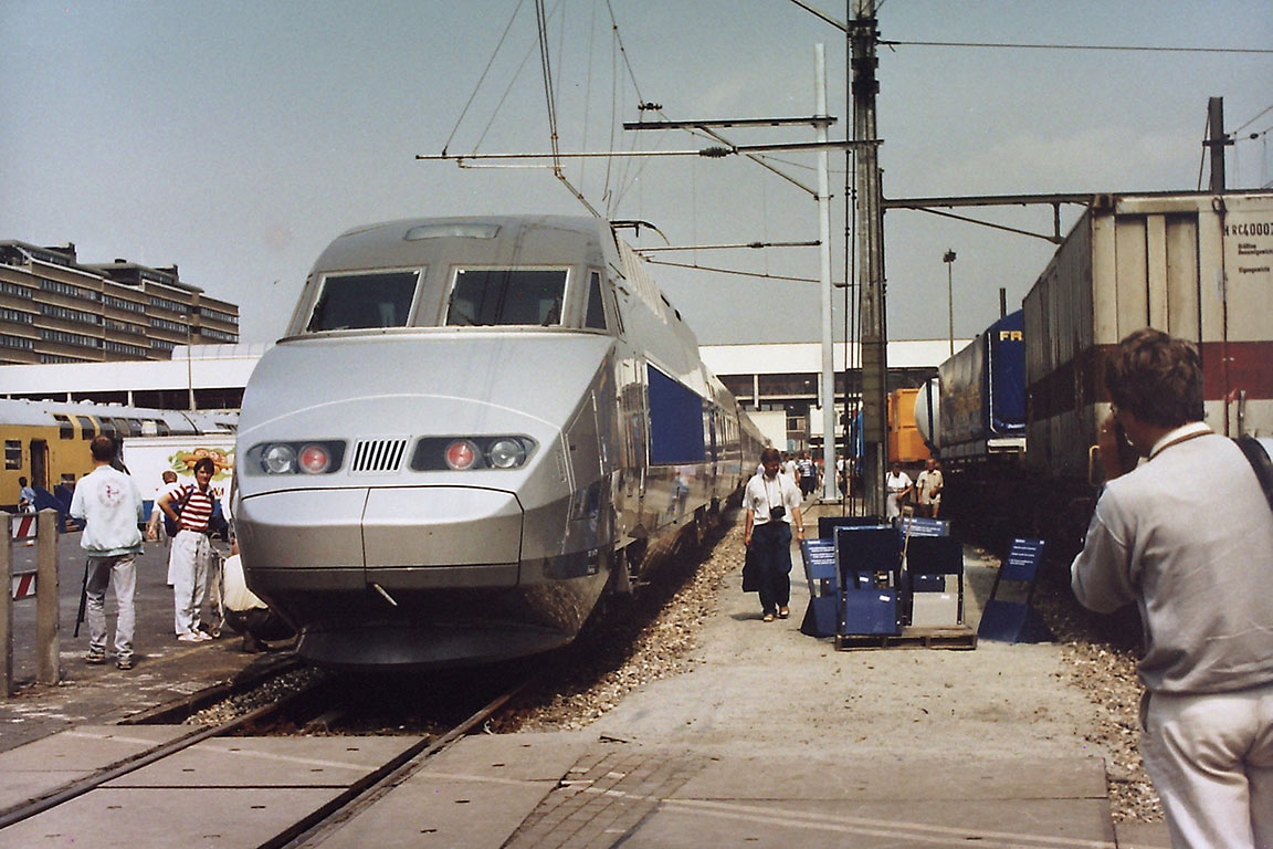 TGV Atlantique op Treinen door de Tijd, Utrecht 1989 | Foto: Dick Bolt