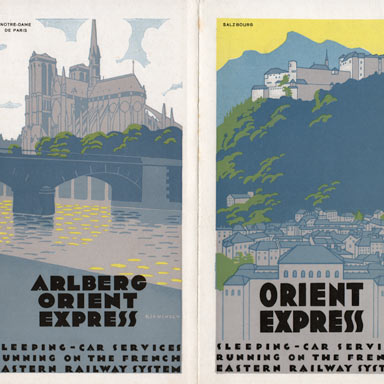 Folder Arlberg Orient Express, 1931 | B. Seuchter (collectie Arjan den Boer)