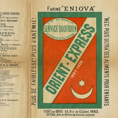 Eerste brochure Orient-Express, Parijs 1887 | Anoniem (collectie Arjan den Boer)