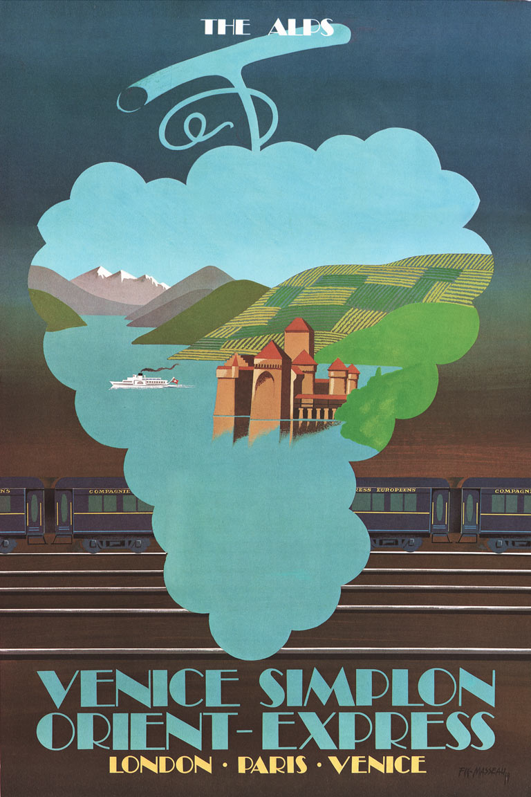 Afiiche Venice Simplon Orient-Express, 1979-80 | Pierre Fix-Masseau (collectie Arjan den Boer)