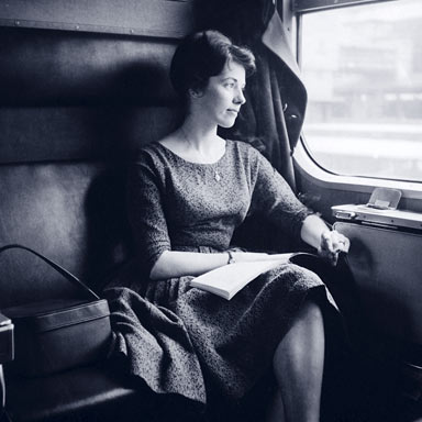 Passagiere Beneluxtrein, 1960 | Foto: Lex Hessels/NS (Spoorwegmuseum)