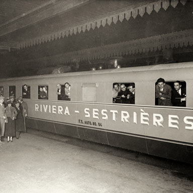 Inauguratie Littorina Riviera-Sestrières, Turijn 1935 | Fotograaf onbekend (collectie M. Mingari)