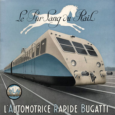 Le pur sang du rail: l'automotrice rapide Bugatti, PLM ca. 1935 | Collectie Wolfsonian-FIU
