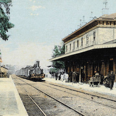 Ansichtkaart station Antibes, ca. 1900 | Anoniem (coll. Photorail)