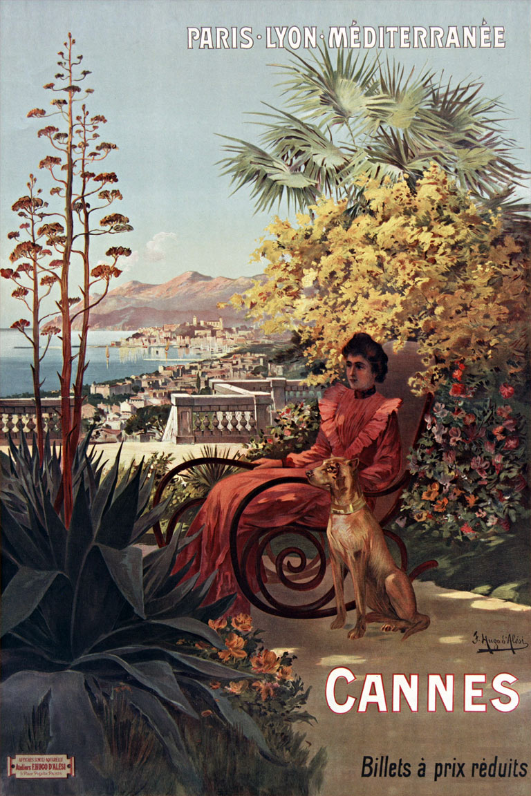 Affiche Cannes, PLM 1904 | Hugo d'Alesi (Bibliothèque nationale de France)