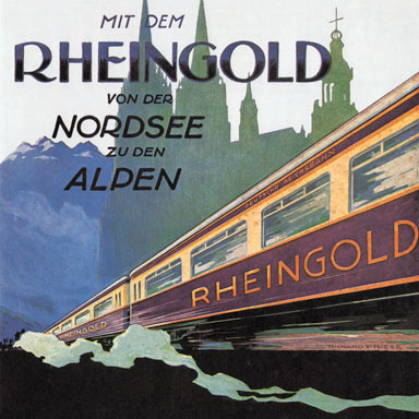 Brochure Mit dem Rheingold, ca. 1928 | Richard Friese (privécollectie)