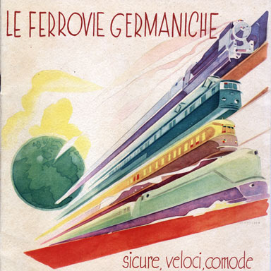 Brochure Le Ferrovie Germaniche, 1936 | Hermann Schneider (collectie David Levine)