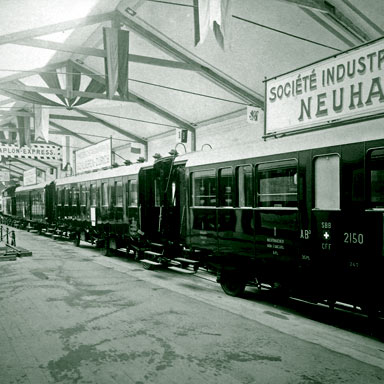 Rijtuigen van de Zwitserse spoorwegen (SBB), 1906 | Varischi & Artico (Alinari Museum)