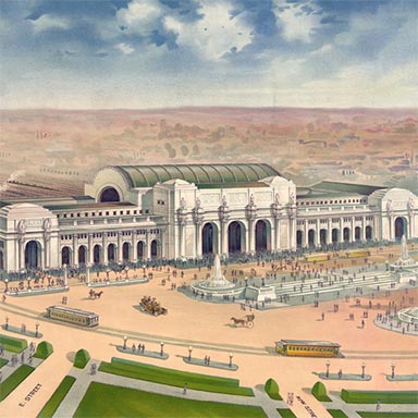 Union Station, Washington D.C., 1906  | Breuker & Kessler Co. (Library of Congress)