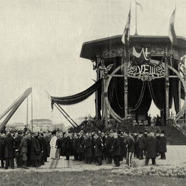 Eerstesteenlegging nieuw station Milaan, 1906 | Anoniem (collectie Arjan den Boer)