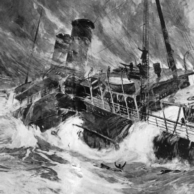 The SS Berlin accident, 1907 | Herman Wilkinson (Nationaal Archief)