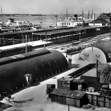 Postcard of the station and Transit Camp, c. 1955 | Flickr