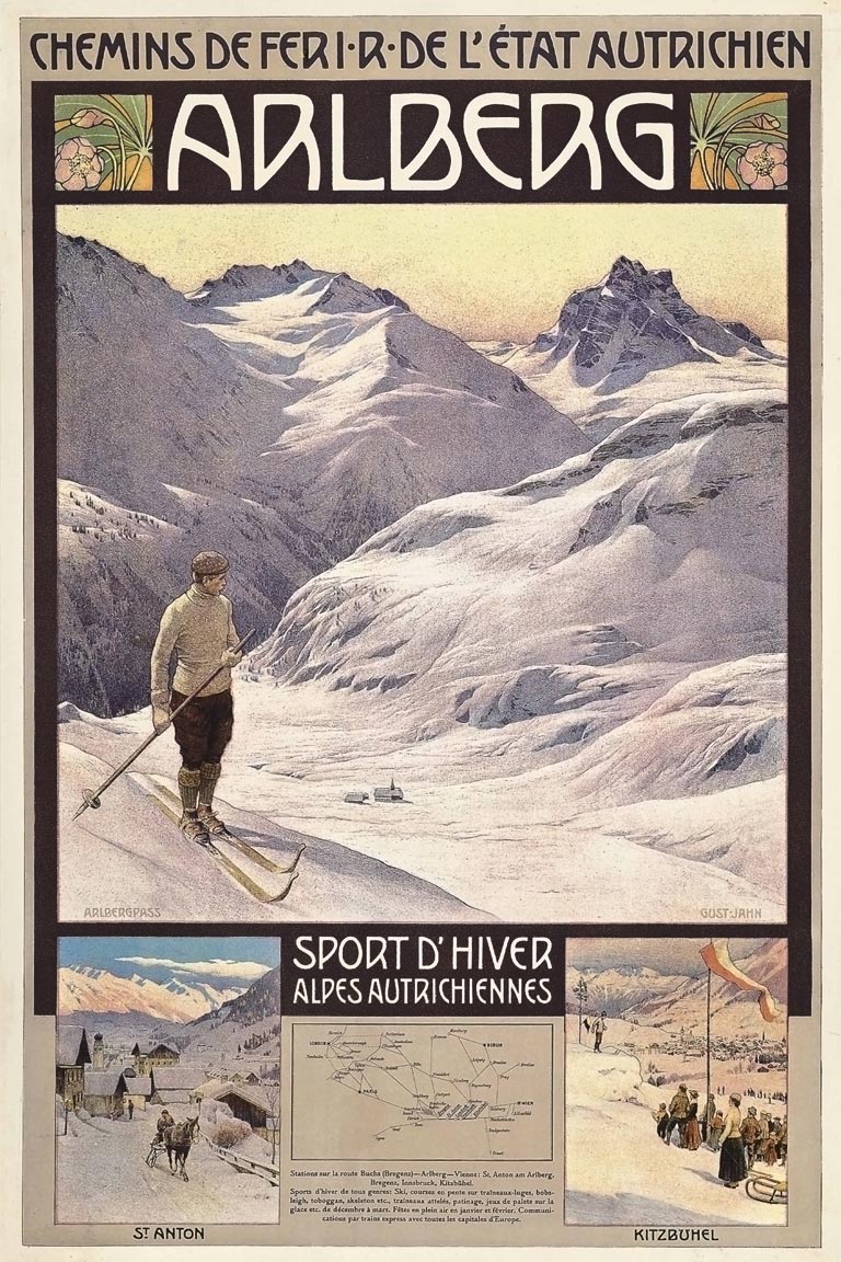 Affiche Arlberg, 1907 | Gustav Jahn (Christie's)