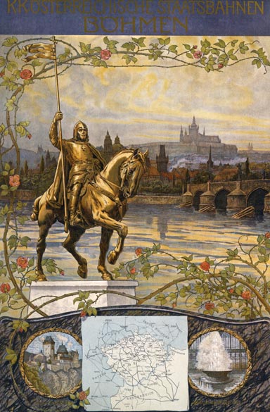 Affiche Böhmen (Bohemen), ca. 1905 | Gustav Jahn (coll. Albertina, Wenen)