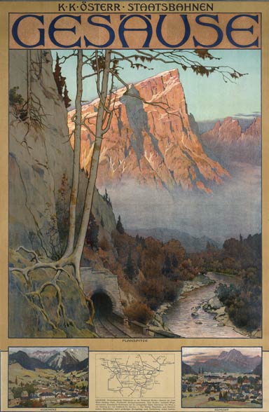 Affiche Gesäuse, 1907 | Gustav Jahn (coll. Albertina, Wenen)