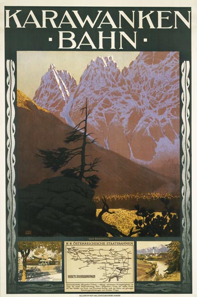 Affiche Karawankenbahn, 1911 | Otto Barth (coll. Albertina, Wenen)