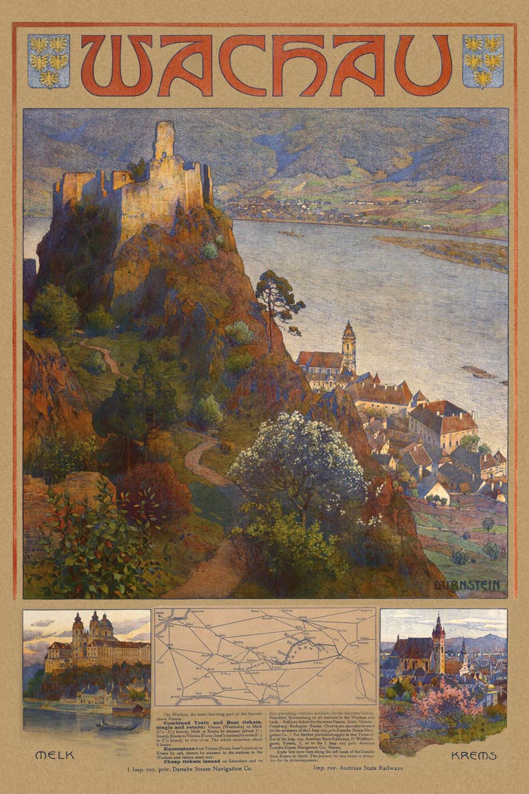 Affiche Wachau, 1907 | Gustav Jahn (coll. Albertina, Wenen)